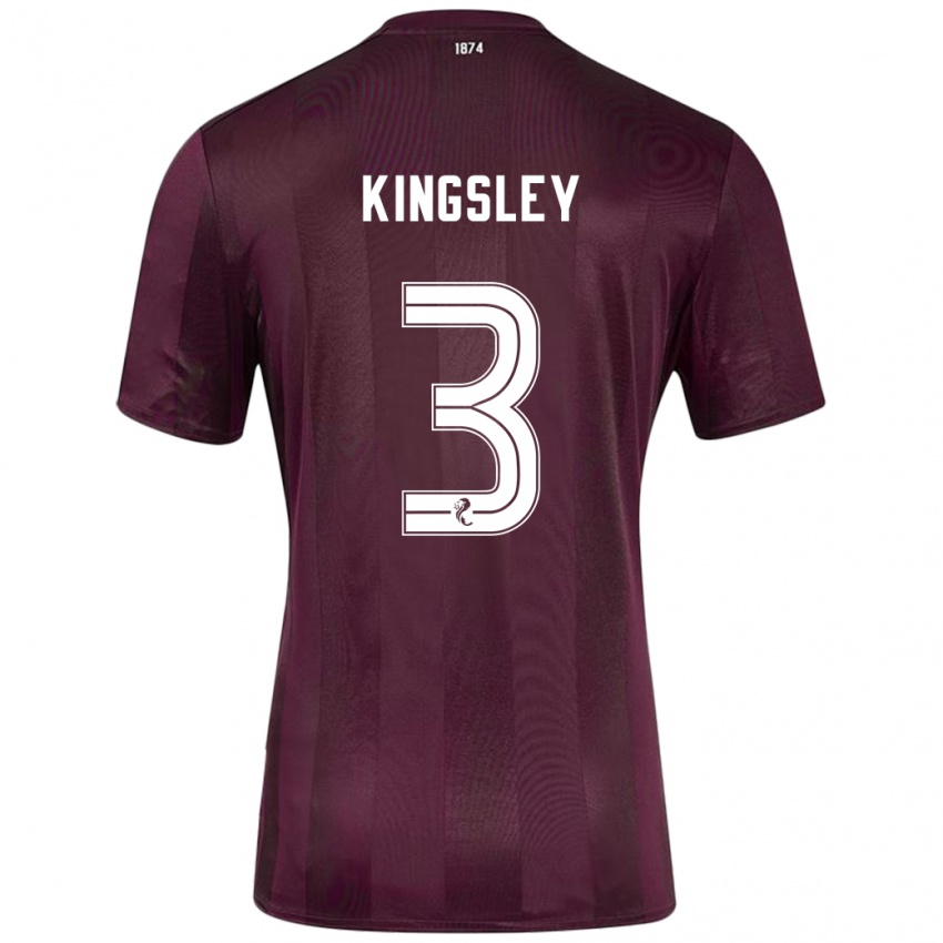 Børn Stephen Kingsley #3 Bourgogne Hjemmebane Spillertrøjer 2024/25 Trøje T-Shirt