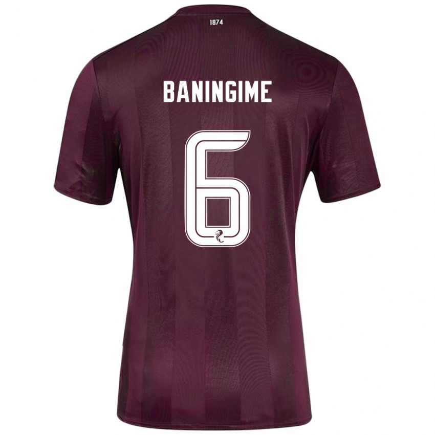 Børn Beni Baningime #6 Bourgogne Hjemmebane Spillertrøjer 2024/25 Trøje T-Shirt