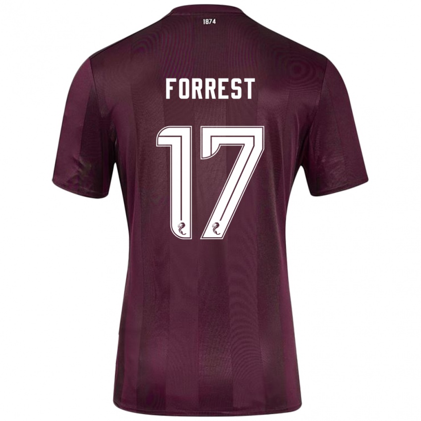 Børn Alan Forrest #17 Bourgogne Hjemmebane Spillertrøjer 2024/25 Trøje T-Shirt