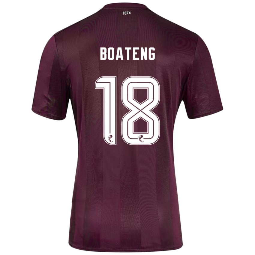 Børn Malachi Boateng #18 Bourgogne Hjemmebane Spillertrøjer 2024/25 Trøje T-Shirt