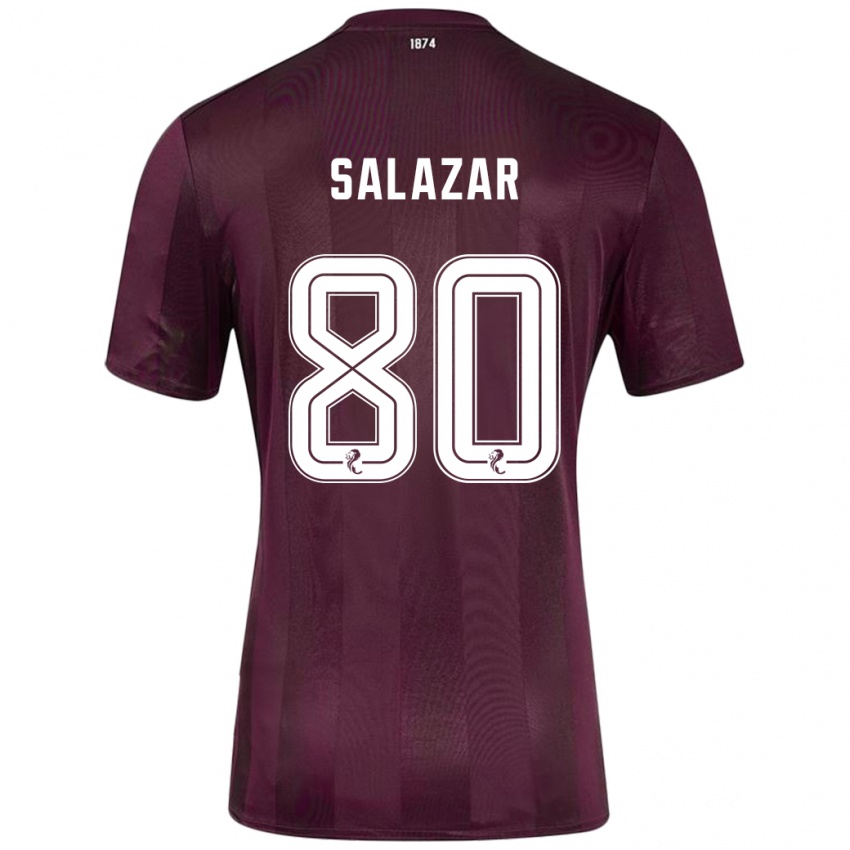 Børn Andrés Salazar #80 Bourgogne Hjemmebane Spillertrøjer 2024/25 Trøje T-Shirt