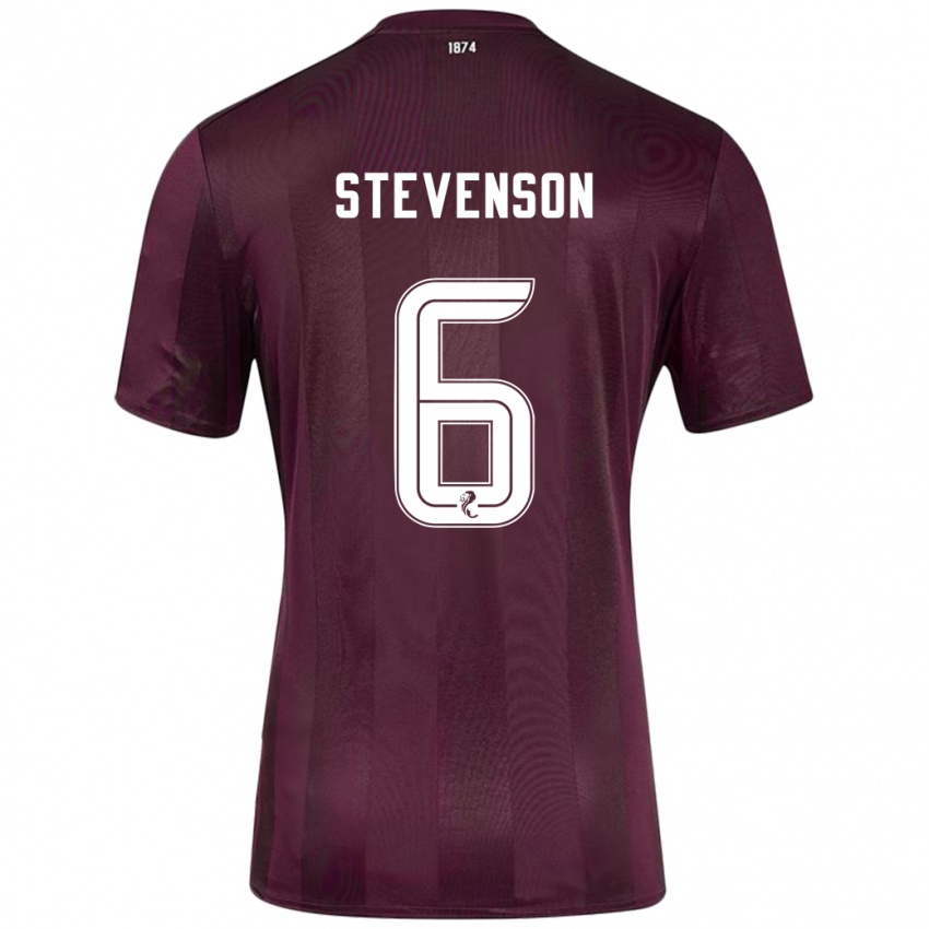 Børn Gus Stevenson #6 Bourgogne Hjemmebane Spillertrøjer 2024/25 Trøje T-Shirt