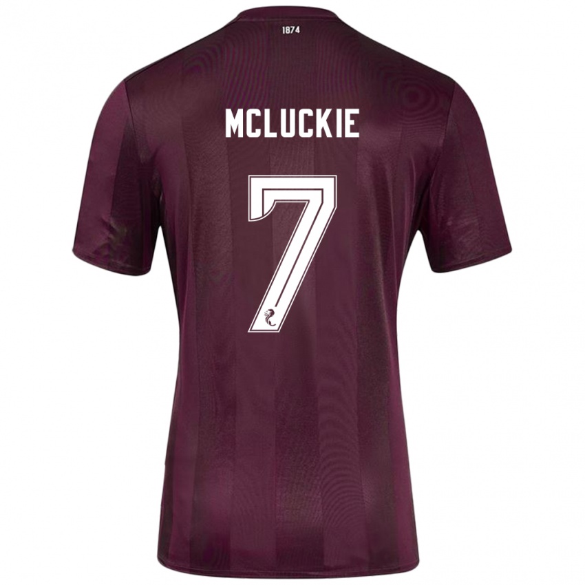 Børn Bobby Mcluckie #7 Bourgogne Hjemmebane Spillertrøjer 2024/25 Trøje T-Shirt