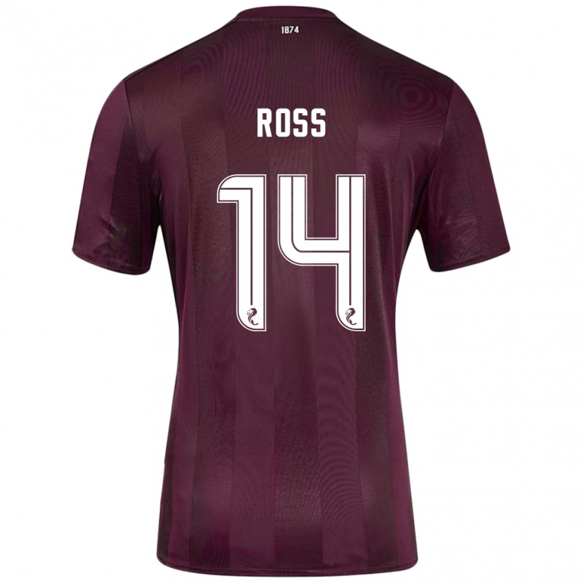 Børn Mackenzie Ross #14 Bourgogne Hjemmebane Spillertrøjer 2024/25 Trøje T-Shirt