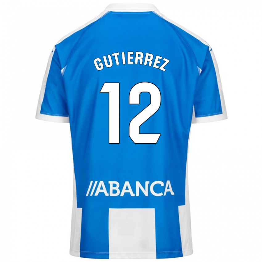 Børn Laura Gutiérrez #12 Blå Hvid Hjemmebane Spillertrøjer 2024/25 Trøje T-Shirt