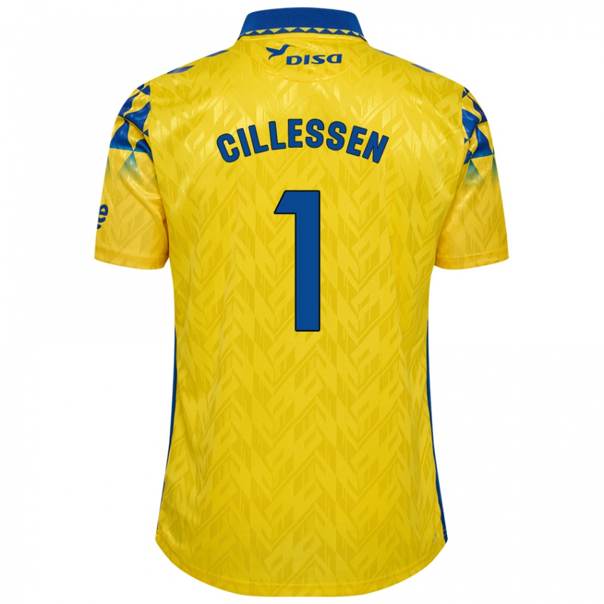 Børn Jasper Cillessen #1 Gul Blå Hjemmebane Spillertrøjer 2024/25 Trøje T-Shirt