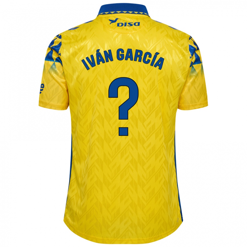 Børn Iván García #0 Gul Blå Hjemmebane Spillertrøjer 2024/25 Trøje T-Shirt