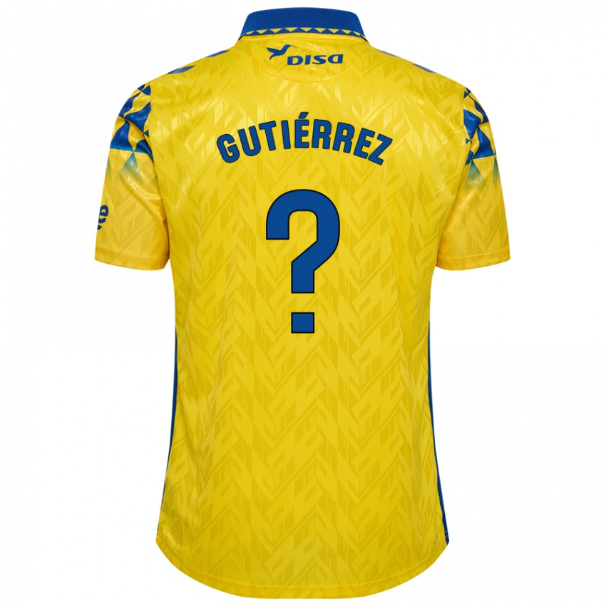 Børn Marco Gutiérrez #0 Gul Blå Hjemmebane Spillertrøjer 2024/25 Trøje T-Shirt