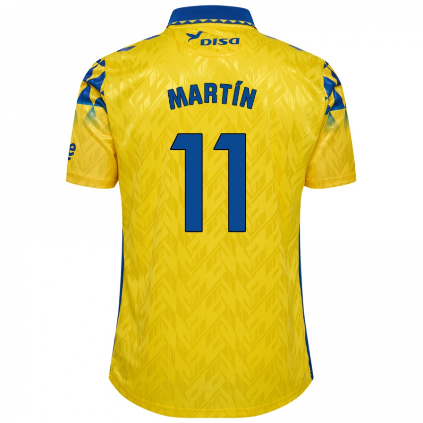 Børn Diego Martín #11 Gul Blå Hjemmebane Spillertrøjer 2024/25 Trøje T-Shirt