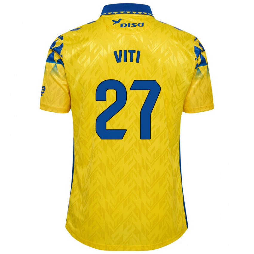 Børn Viti #27 Gul Blå Hjemmebane Spillertrøjer 2024/25 Trøje T-Shirt