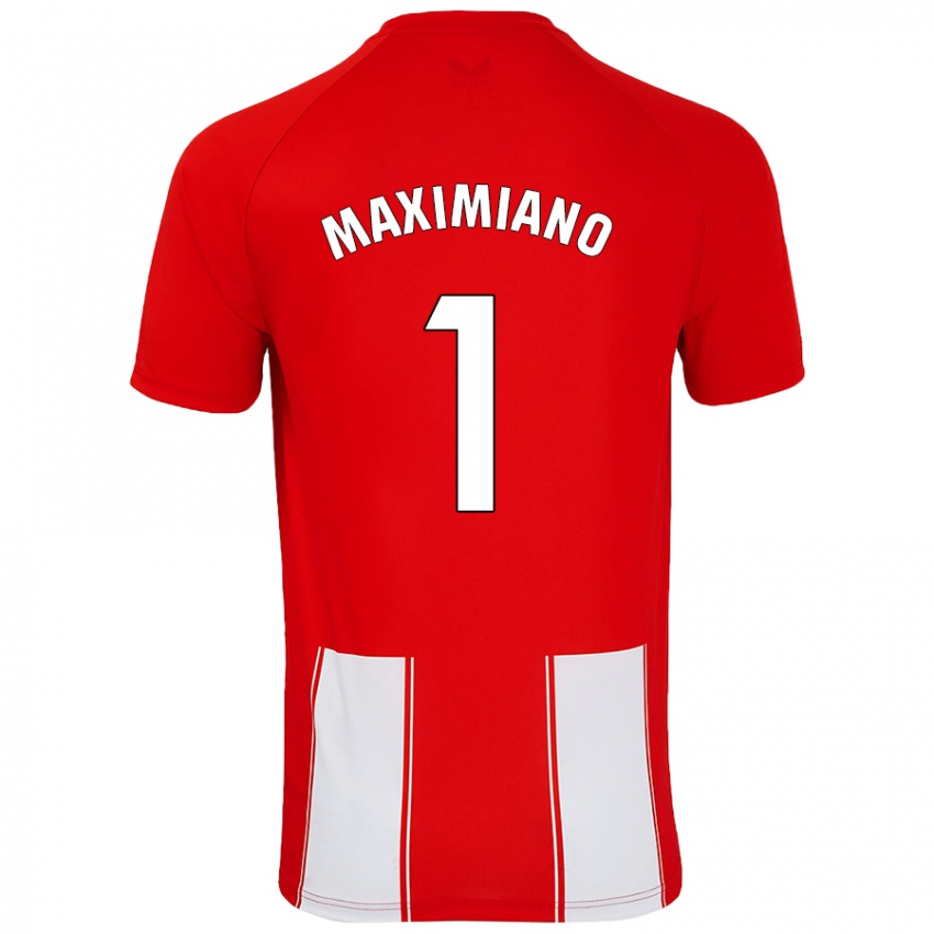 Børn Luís Maximiano #1 Rød Hvid Hjemmebane Spillertrøjer 2024/25 Trøje T-Shirt