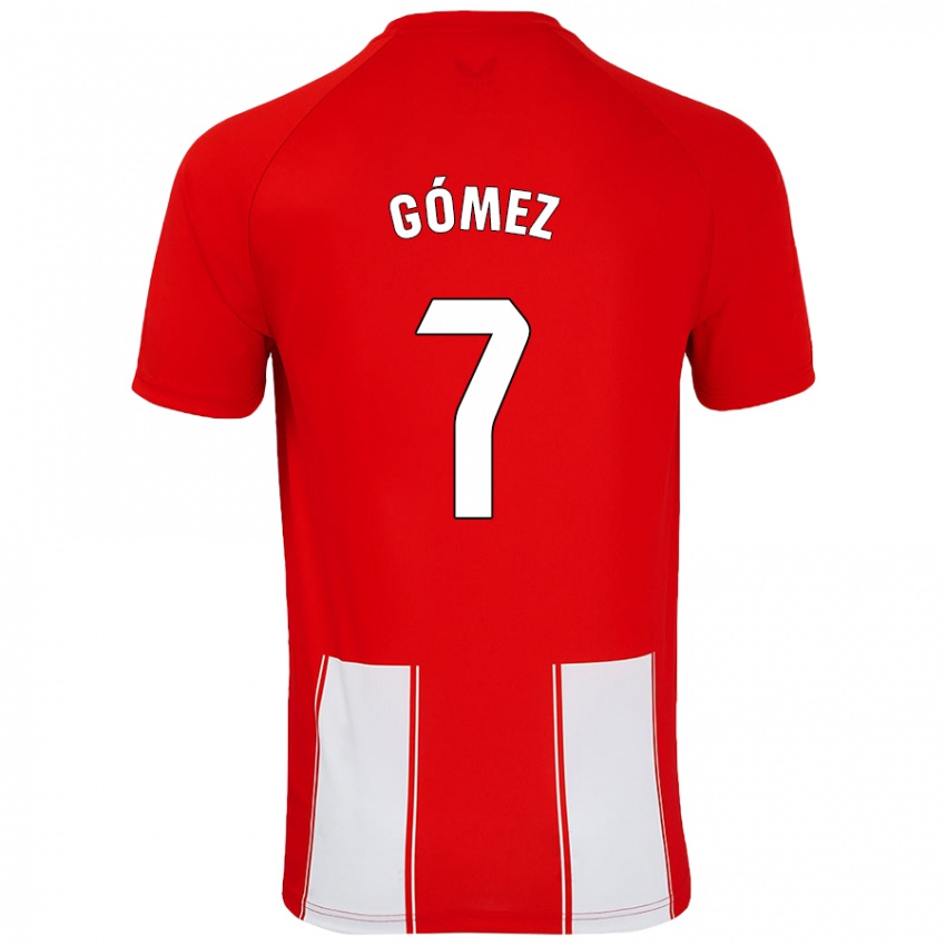 Børn Valen Gómez #7 Rød Hvid Hjemmebane Spillertrøjer 2024/25 Trøje T-Shirt