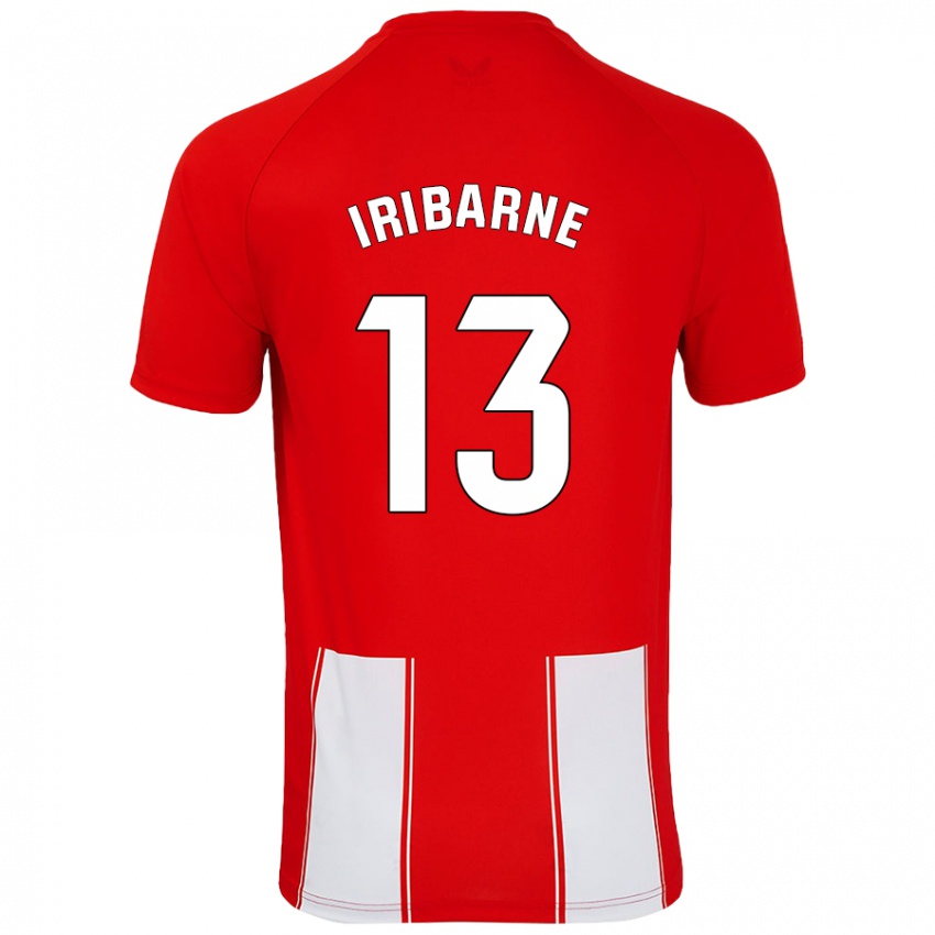 Børn Bruno Iribarne #13 Rød Hvid Hjemmebane Spillertrøjer 2024/25 Trøje T-Shirt