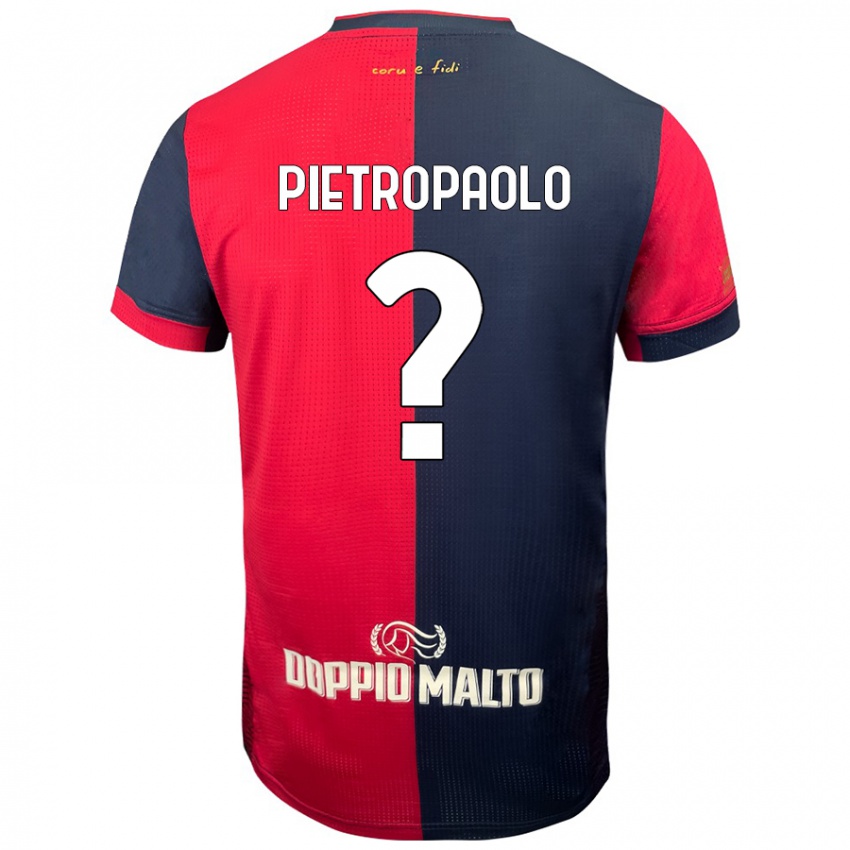 Børn Mario Pietropaolo #0 Rød Mørkere Blå Hjemmebane Spillertrøjer 2024/25 Trøje T-Shirt