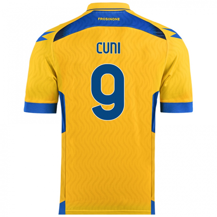 Børn Marvin Cuni #9 Gul Hjemmebane Spillertrøjer 2024/25 Trøje T-Shirt