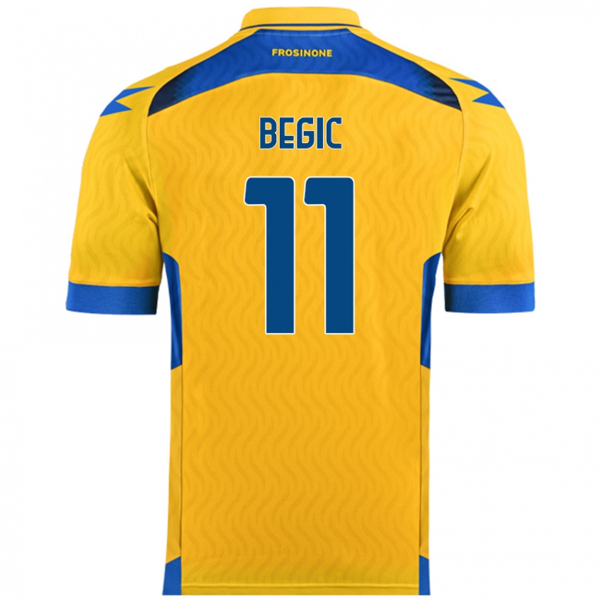 Børn Tjas Begic #11 Gul Hjemmebane Spillertrøjer 2024/25 Trøje T-Shirt