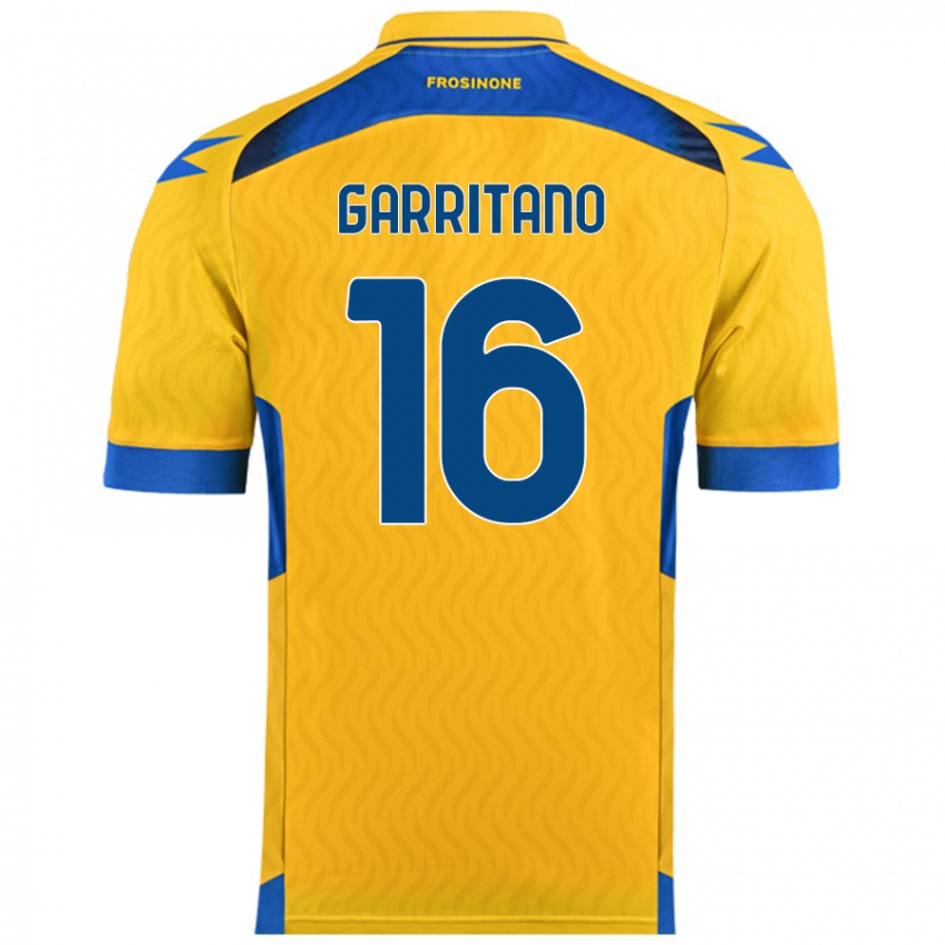 Børn Luca Garritano #16 Gul Hjemmebane Spillertrøjer 2024/25 Trøje T-Shirt