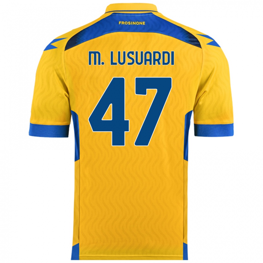 Børn Mateus Lusuardi #47 Gul Hjemmebane Spillertrøjer 2024/25 Trøje T-Shirt