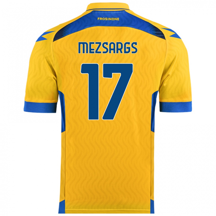 Børn Kristians Mezsargs #17 Gul Hjemmebane Spillertrøjer 2024/25 Trøje T-Shirt