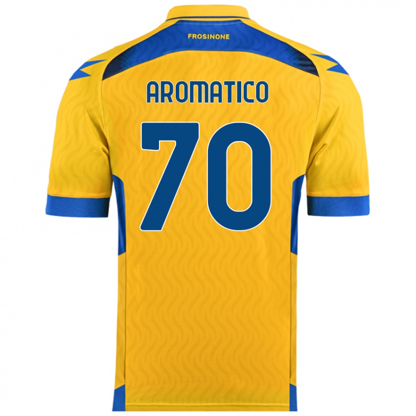 Børn Raul Aromatico #70 Gul Hjemmebane Spillertrøjer 2024/25 Trøje T-Shirt