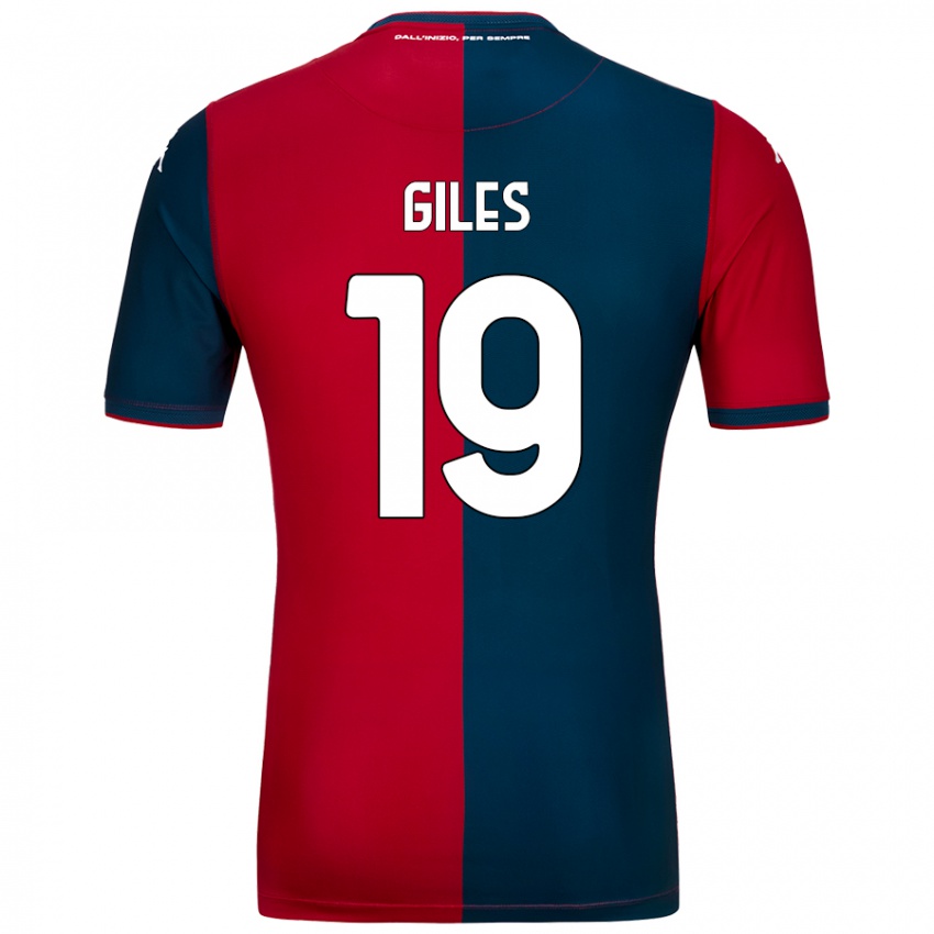 Børn Heidi Giles #19 Rød Mørkeblå Hjemmebane Spillertrøjer 2024/25 Trøje T-Shirt