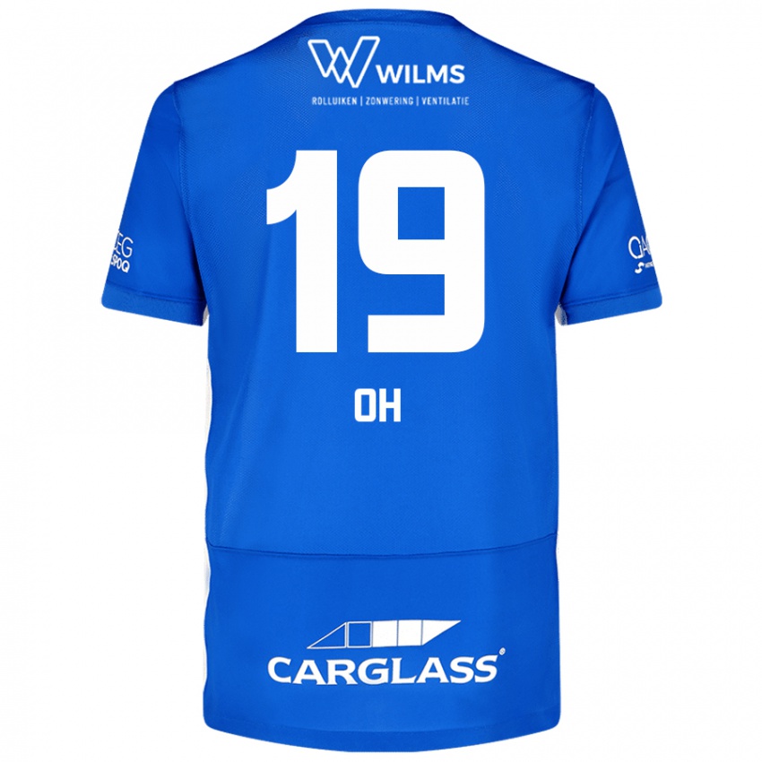 Børn Hyeon-Gyu Oh #19 Blå Hjemmebane Spillertrøjer 2024/25 Trøje T-Shirt