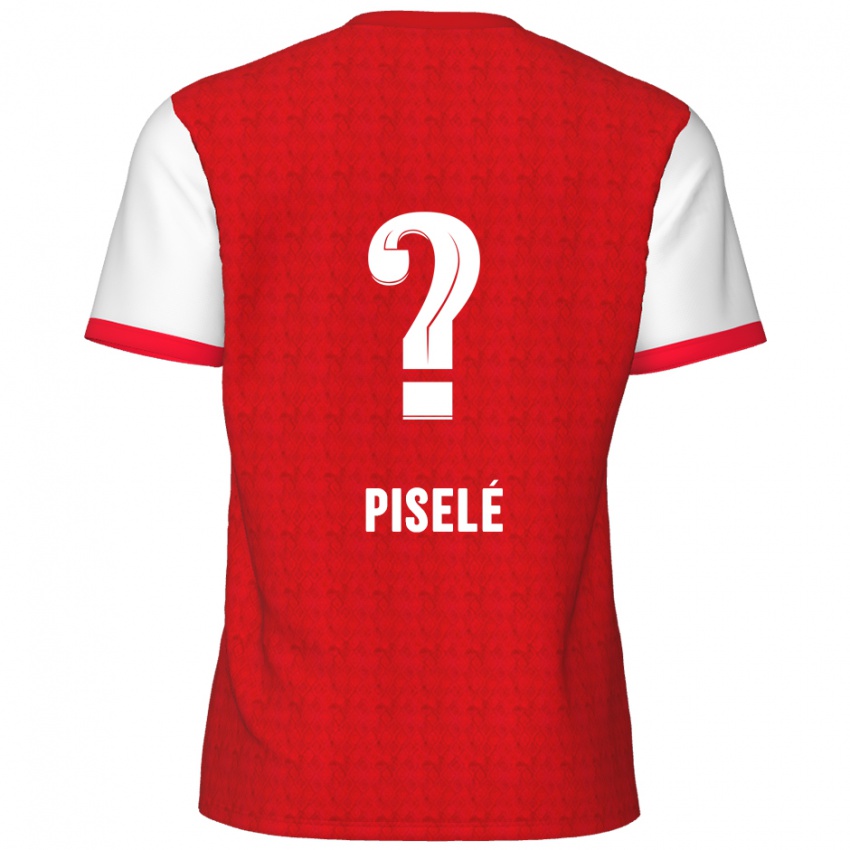 Børn Lowie Piselé #0 Rød Hvid Hjemmebane Spillertrøjer 2024/25 Trøje T-Shirt