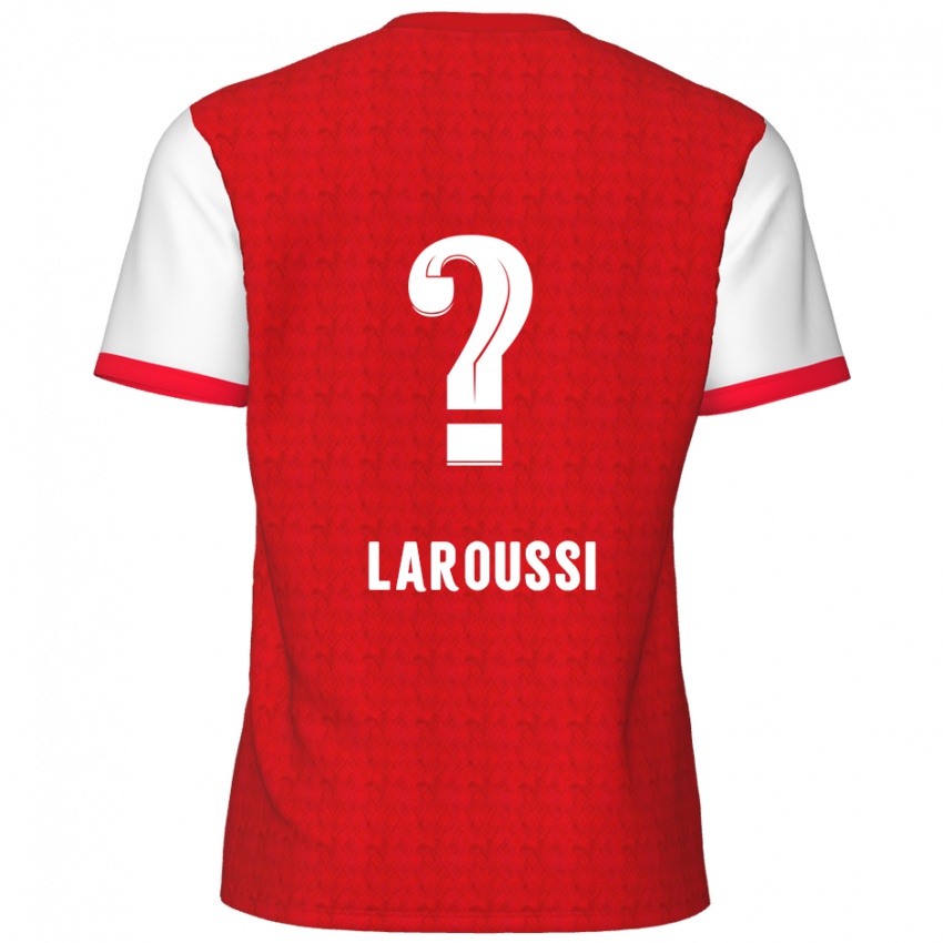 Børn Nizar Laroussi #0 Rød Hvid Hjemmebane Spillertrøjer 2024/25 Trøje T-Shirt