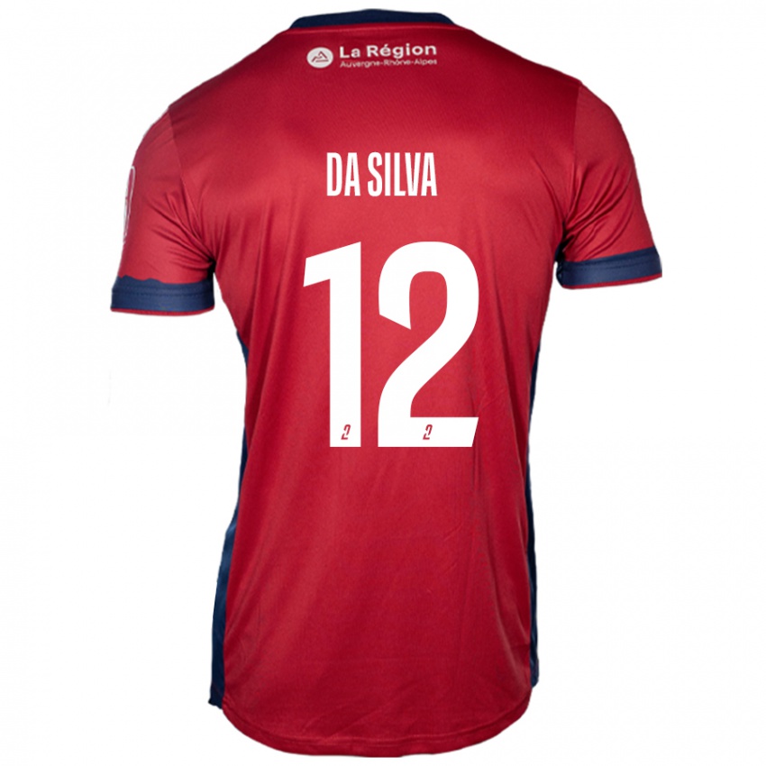 Børn Damien Da Silva #12 Lys Bordeaux Hjemmebane Spillertrøjer 2024/25 Trøje T-Shirt