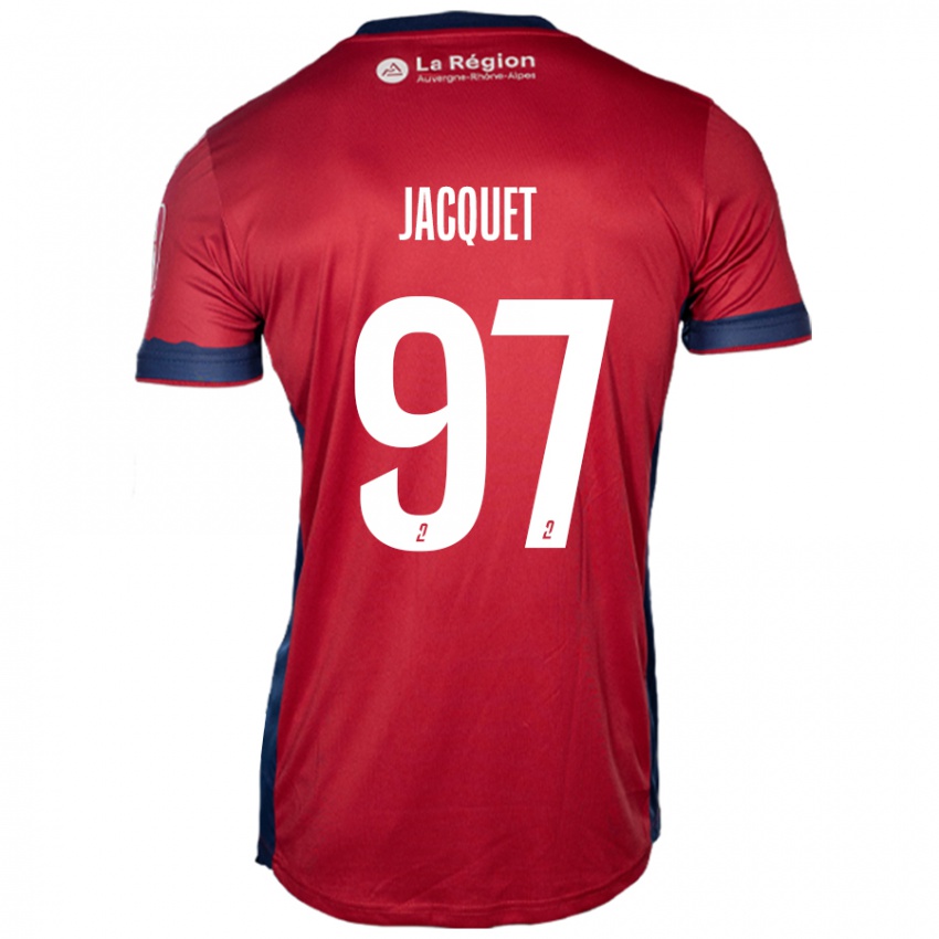 Børn Jérémy Jacquet #97 Lys Bordeaux Hjemmebane Spillertrøjer 2024/25 Trøje T-Shirt