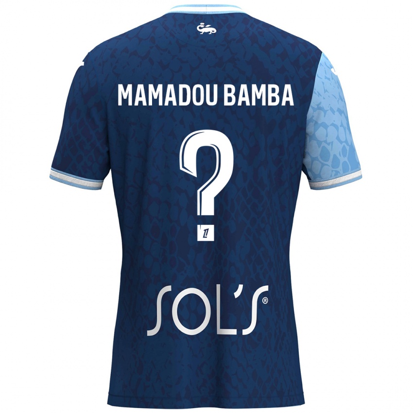 Børn Ben Mamadou Bamba #0 Himmelblå Mørkeblå Hjemmebane Spillertrøjer 2024/25 Trøje T-Shirt