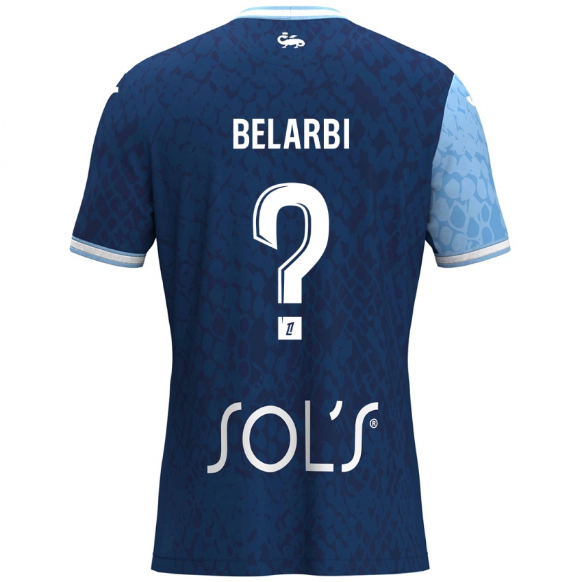 Børn Sohaib Belarbi #0 Himmelblå Mørkeblå Hjemmebane Spillertrøjer 2024/25 Trøje T-Shirt