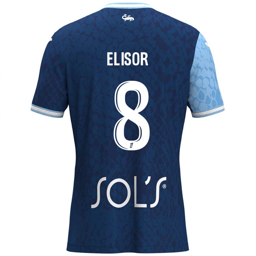 Børn Salomé Elisor #8 Himmelblå Mørkeblå Hjemmebane Spillertrøjer 2024/25 Trøje T-Shirt