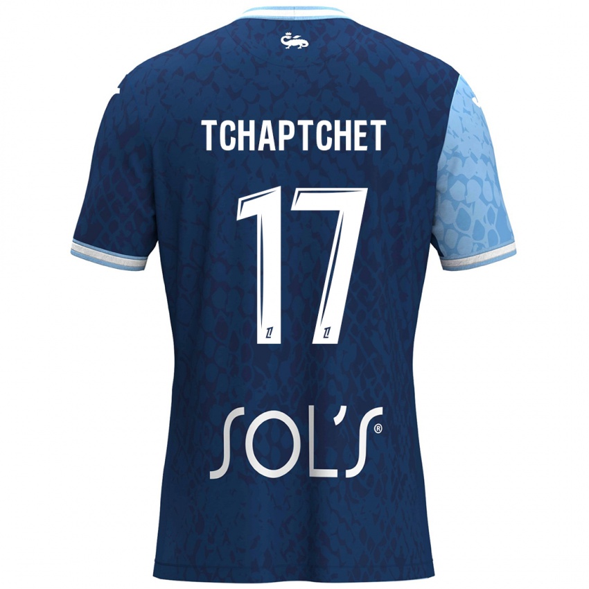 Børn Chanel Tchaptchet #17 Himmelblå Mørkeblå Hjemmebane Spillertrøjer 2024/25 Trøje T-Shirt