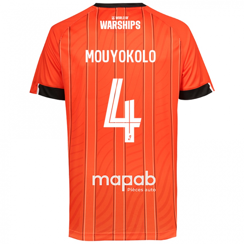 Børn Loris Mouyokolo #4 Orange Hjemmebane Spillertrøjer 2024/25 Trøje T-Shirt