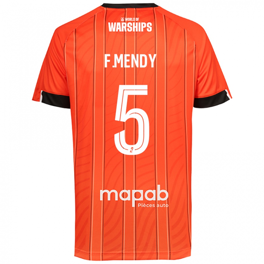 Børn Formose Mendy #5 Orange Hjemmebane Spillertrøjer 2024/25 Trøje T-Shirt