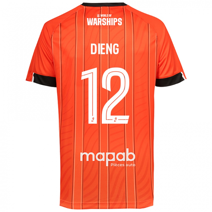 Børn Bamba Dieng #12 Orange Hjemmebane Spillertrøjer 2024/25 Trøje T-Shirt