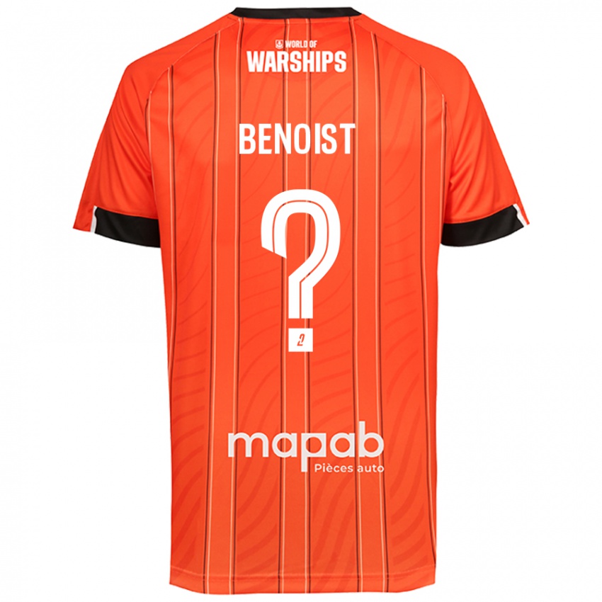 Børn Baptiste Benoist #0 Orange Hjemmebane Spillertrøjer 2024/25 Trøje T-Shirt