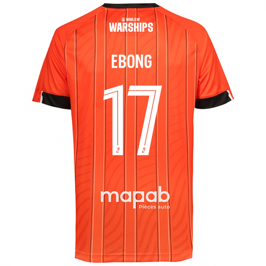 Børn Arthur Ebong #17 Orange Hjemmebane Spillertrøjer 2024/25 Trøje T-Shirt