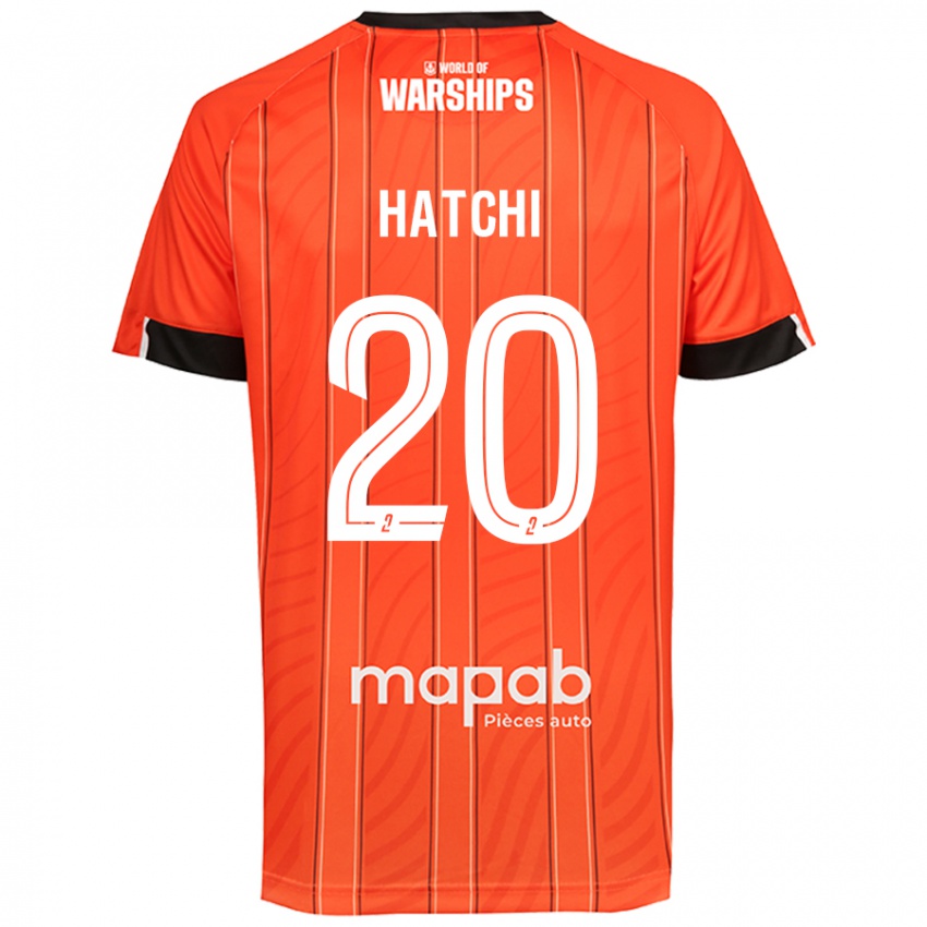 Børn Jérémy Hatchi #20 Orange Hjemmebane Spillertrøjer 2024/25 Trøje T-Shirt