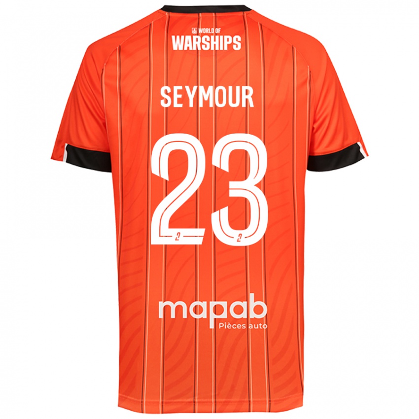 Børn Brice Seymour #23 Orange Hjemmebane Spillertrøjer 2024/25 Trøje T-Shirt