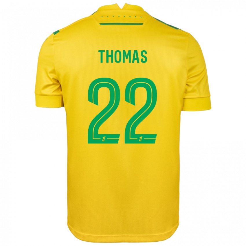 Børn Sorba Thomas #22 Gul Grøn Hjemmebane Spillertrøjer 2024/25 Trøje T-Shirt