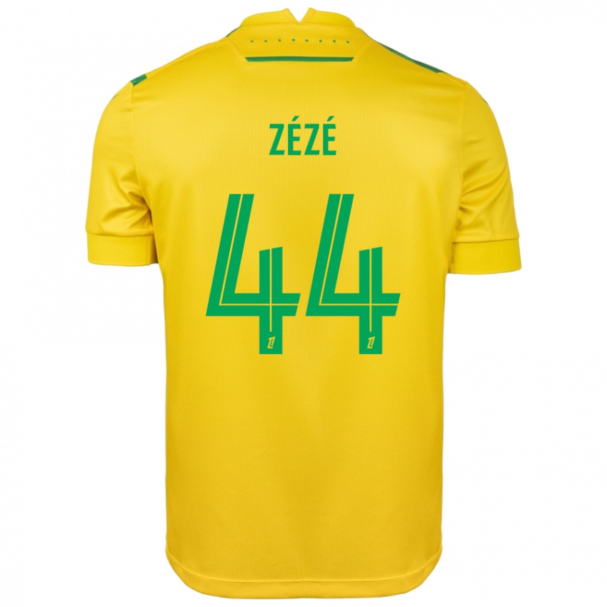 Børn Nathan Zézé #44 Gul Grøn Hjemmebane Spillertrøjer 2024/25 Trøje T-Shirt