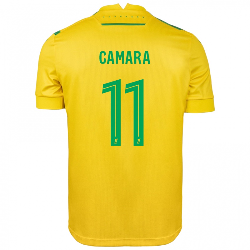 Børn Aboubacar Camara #11 Gul Grøn Hjemmebane Spillertrøjer 2024/25 Trøje T-Shirt