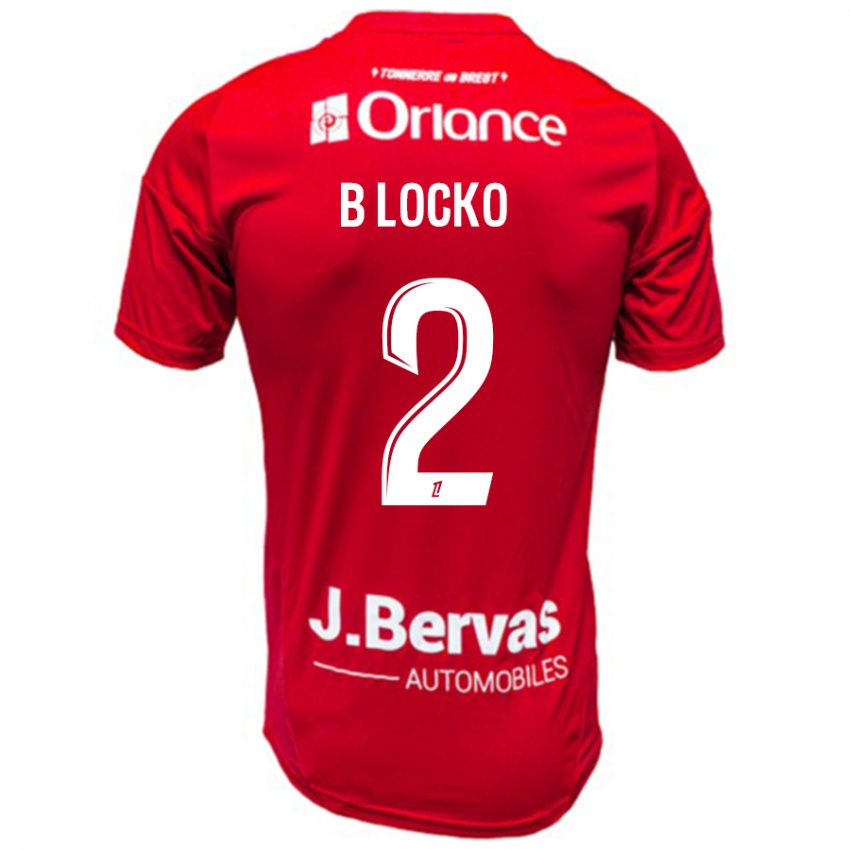 Børn Bradley Locko #2 Rød Hvid Hjemmebane Spillertrøjer 2024/25 Trøje T-Shirt