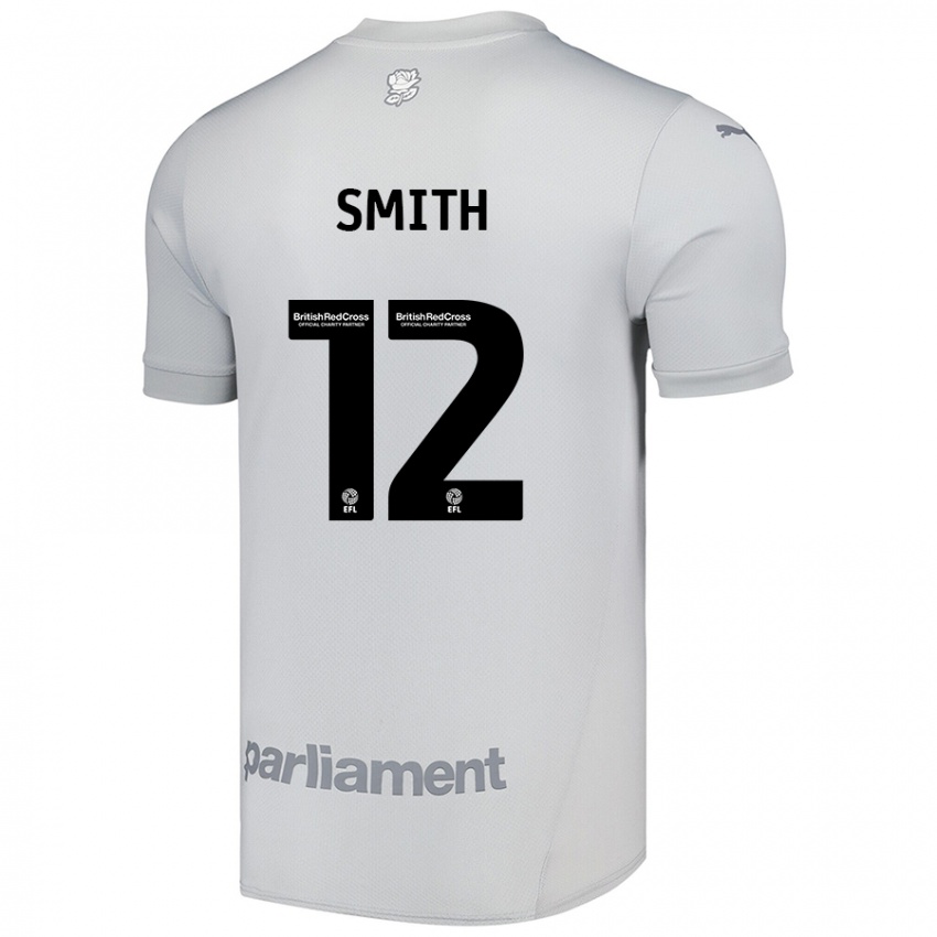 Børn Jackson Smith #12 Sølvgrå Udebane Spillertrøjer 2024/25 Trøje T-Shirt