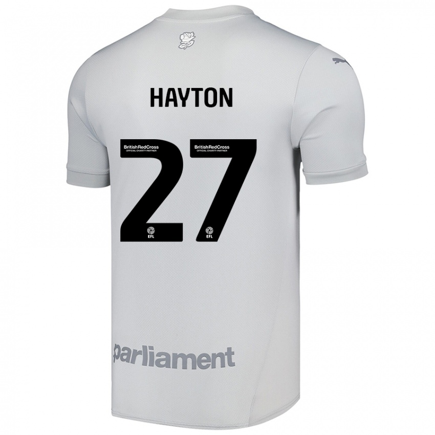 Børn Adam Hayton #27 Sølvgrå Udebane Spillertrøjer 2024/25 Trøje T-Shirt