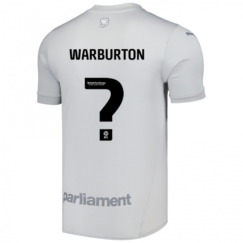 Børn Owen Warburton #0 Sølvgrå Udebane Spillertrøjer 2024/25 Trøje T-Shirt