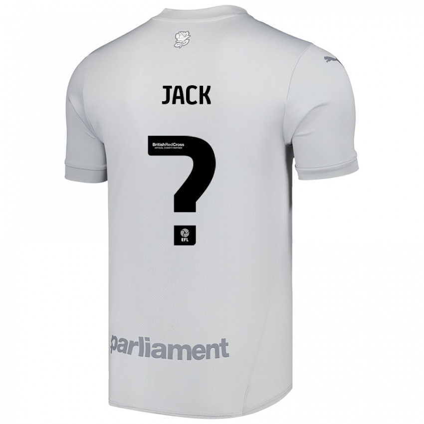 Børn Jack Woodcock #0 Sølvgrå Udebane Spillertrøjer 2024/25 Trøje T-Shirt