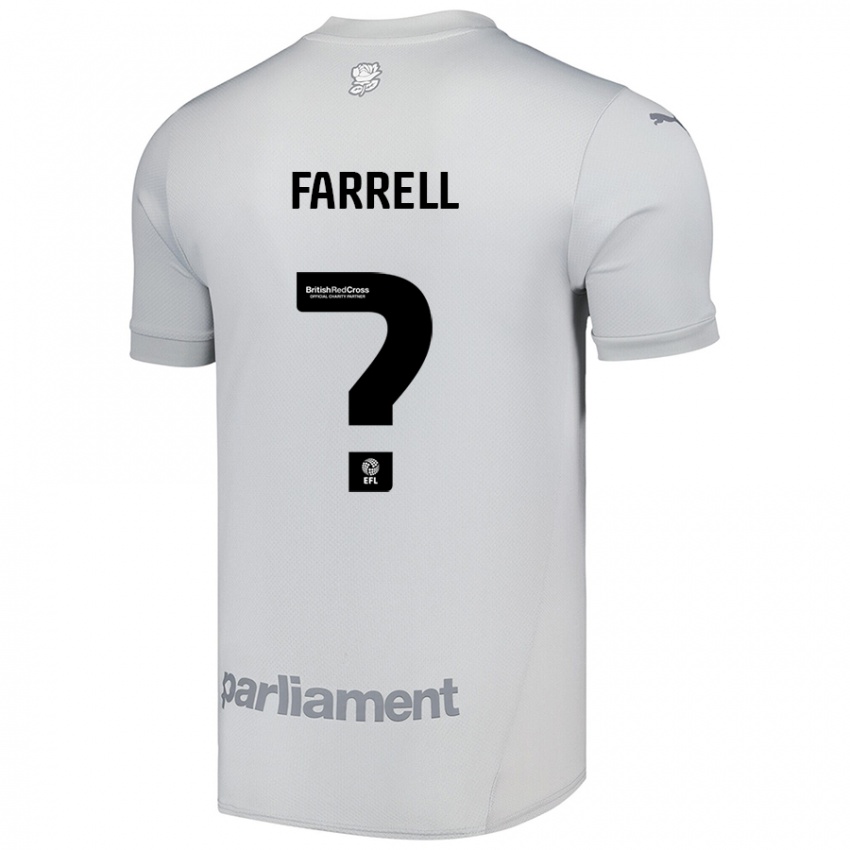 Børn Leo Farrell #0 Sølvgrå Udebane Spillertrøjer 2024/25 Trøje T-Shirt